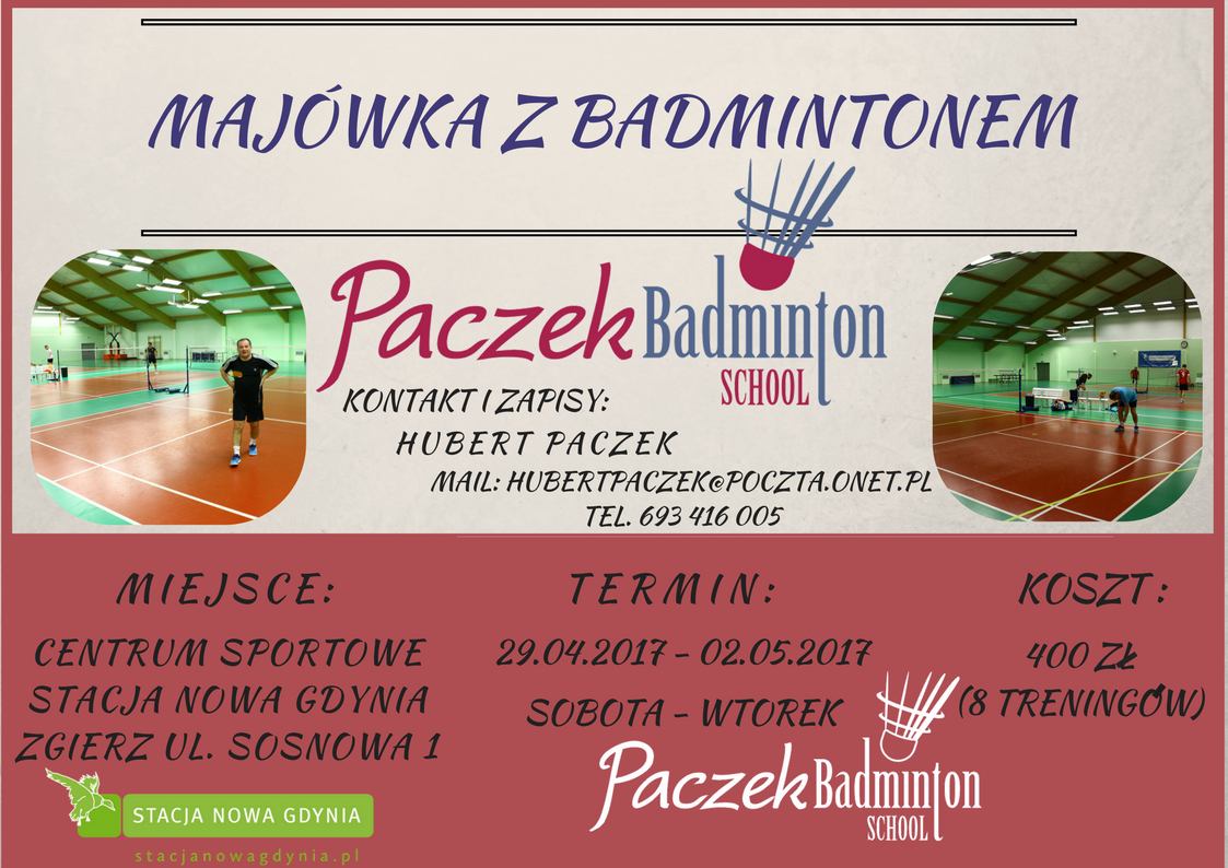 Majówka z badmintonem